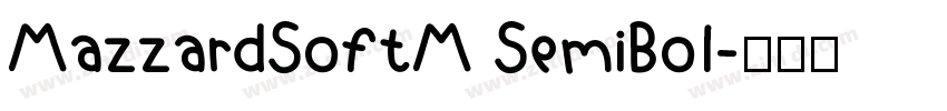 MazzardSoftM SemiBol字体转换